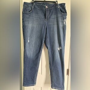 Lane Bryant Dark Blue Straight Leg skinny Jeans